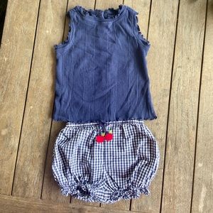 Gymboree Sz 18-24m 2-Pc Tank & Gingham 🍎 Ruffled
